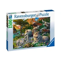 1,500-Piece Puzzle - "Wolves in Spring"