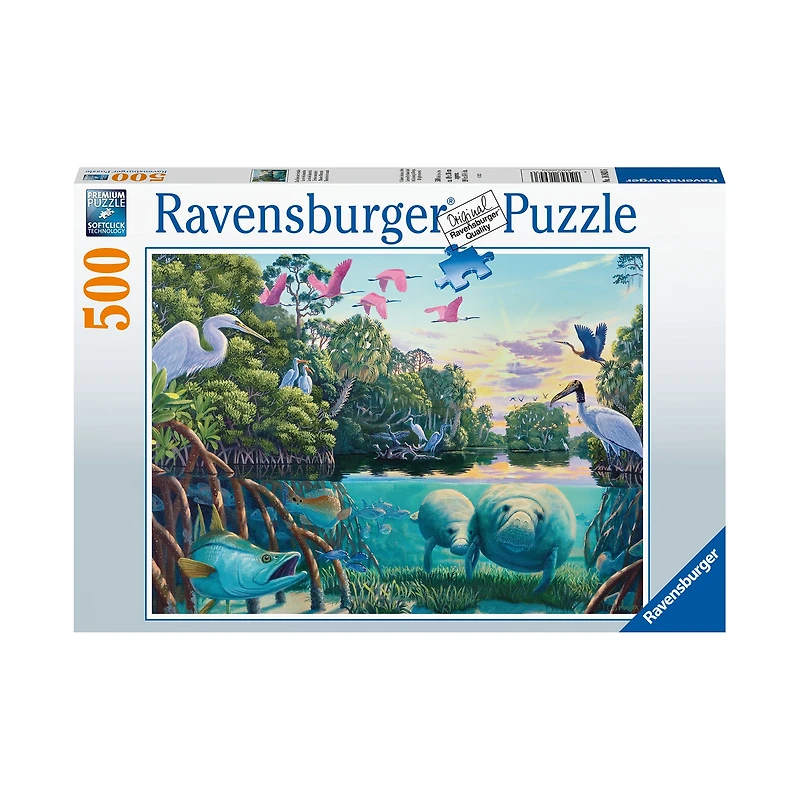 500-Piece Puzzle - "Manatee Moments"