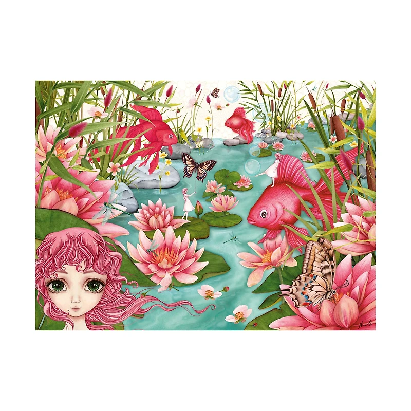 500-Piece Puzzle - "Minu's Pond Daydreams"