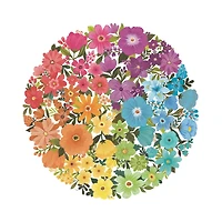 Casse-tête 500 mcx - « Cercle de couleurs avec fleurs »