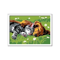 CreArt Kids Paint by Number Kit - Sleeping Cat & Dog