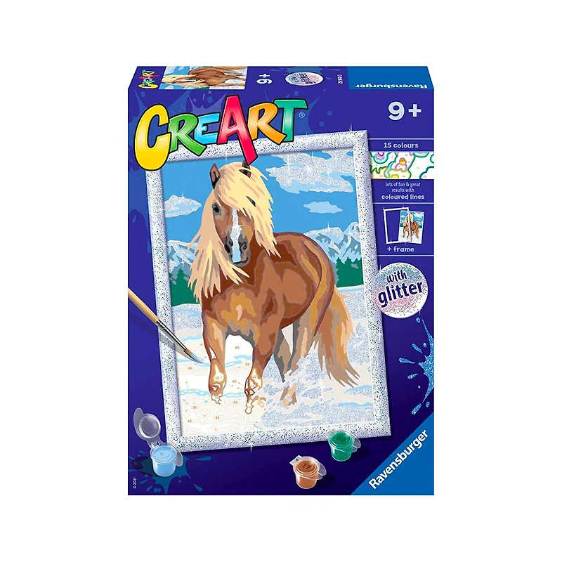 CreArt Kids Paint by Number Kit - Royal Horse