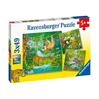 3 x 49-Piece Puzzle Box - "Jungle Fun"