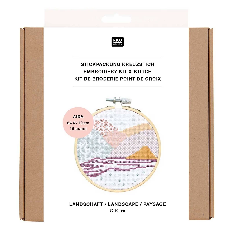 X-Stitch Embroidery Kit - Landscape