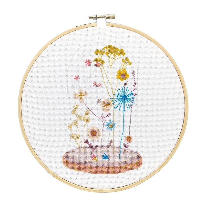 X-Stitch Embroidery Kit - Glass Bell