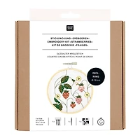 Kit broderie point de croix - fraises