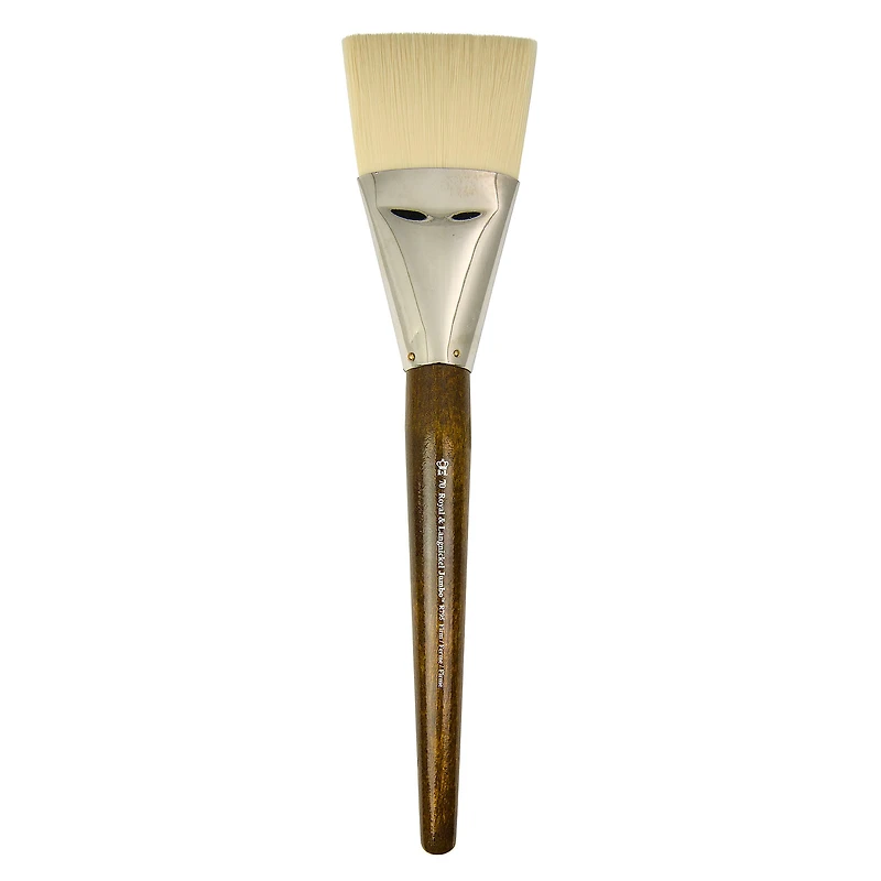 Jumbo Brown Paintbrush - Filbert