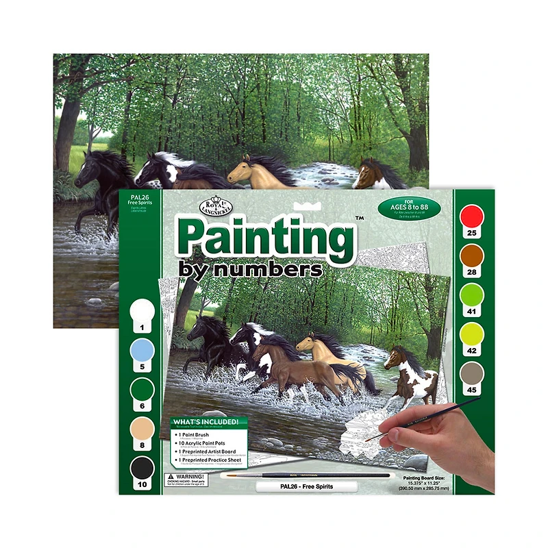 peinture no senior 13x16 chevaux
