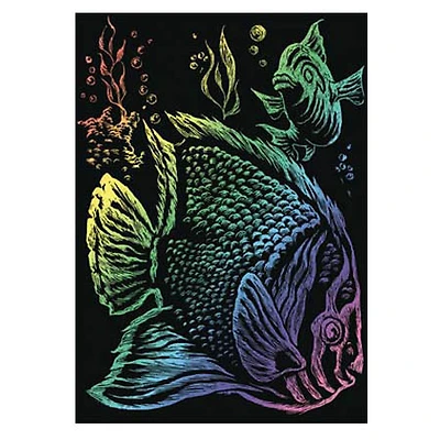 Gravure arc-en-ciel Poisson