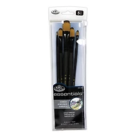 5-Pack Essentials Filbert Paintbrushes