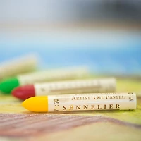 Ens. 24 pastels à l’huile - paysage