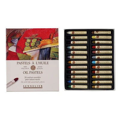 24-Piece Oil Pastel Set - Still Life