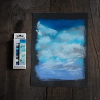 Ens. 6 demi-pastels tendres à l'écu