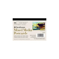 15-Pack Mixed Media Postcards