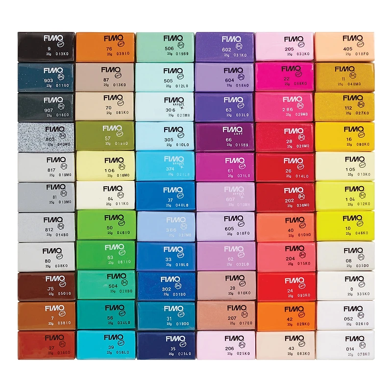 66-Piece FIMO® Soft Polymer Clay Set - Brilliant Colours