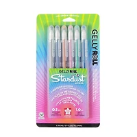 6-Pack Gelly Roll Stardust Pens - Meteor