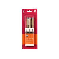 3-Pack Pigma Micron Pens - 08, 10 & 12