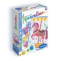 Aquarellum Mini Painting Kit - Merry-Go-Round Horses