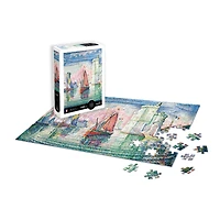1,000-Piece Puzzle - "Entrance to the Harbor of La Rochelle, Paul Signac"
