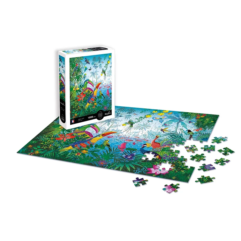 1,000-Piece Puzzle - "Tropical Garden, Peggy Nille"
