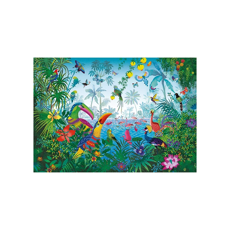 1,000-Piece Puzzle - "Tropical Garden, Peggy Nille"