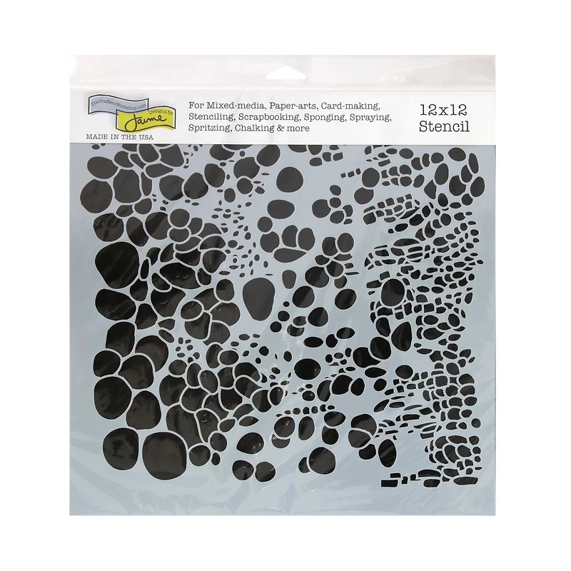 Plastic Stencil - Cell Theory, 12 x 12 in