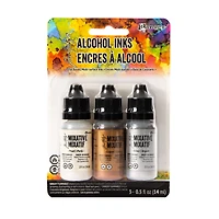 3-Pack Alcohol Inks - Silver/Pearl/Copper