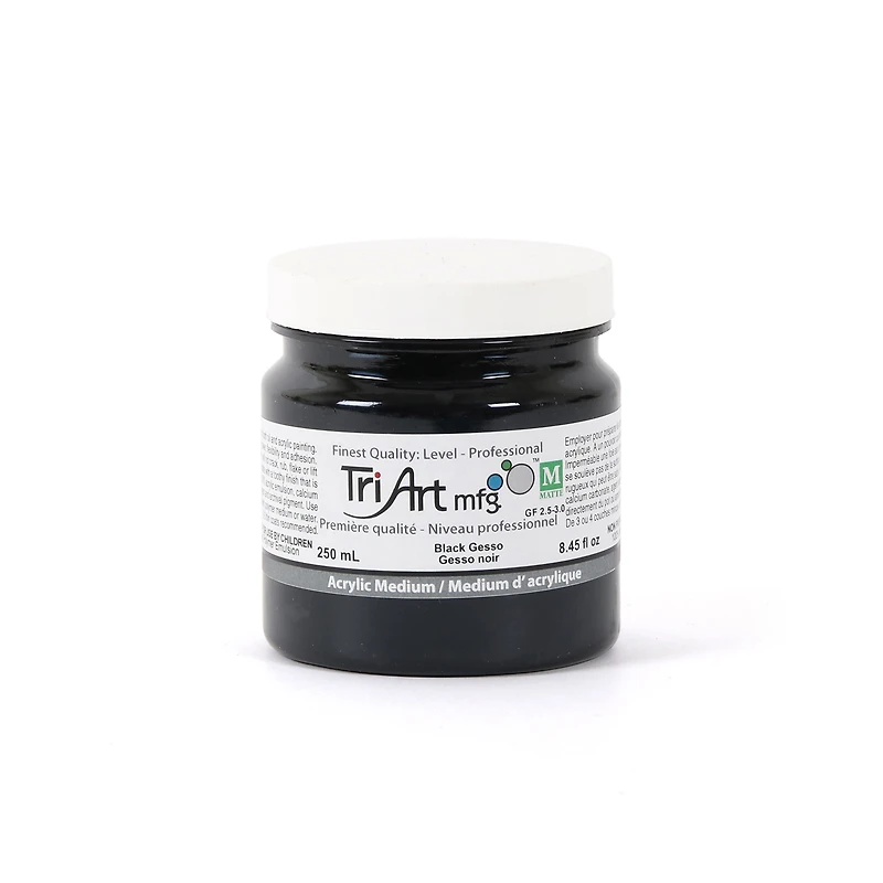 Black Gesso Acrylic Medium - 250 ml