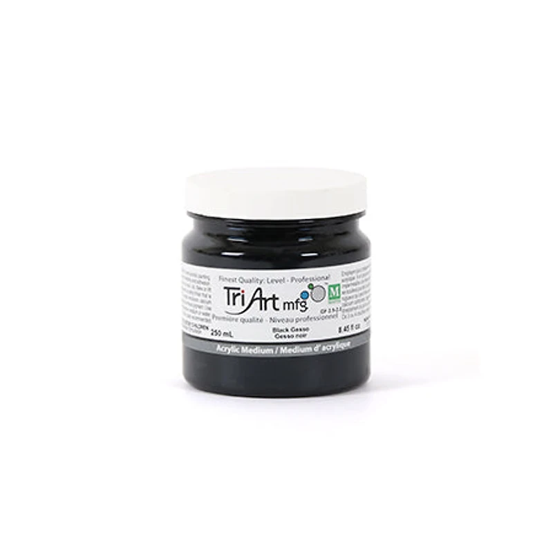 Black Gesso Acrylic Medium - 250 ml