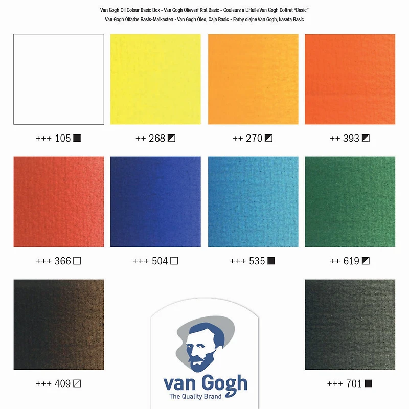 Van Gogh Oil Basic Set - 10 x 40 ml