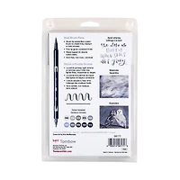 10-Pack Dual Brush Pens - Grey