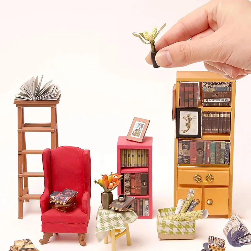 Mini maison DIY - La salle d'étude de Sam