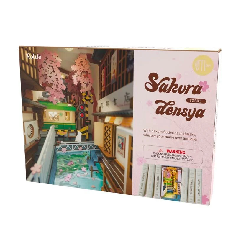 Diorama serre-livres DIY - La rue du Japon