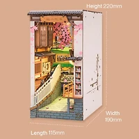 Diorama serre-livres DIY - La rue du Japon