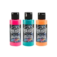 Couleurs pour aérographe Wicked : fluorescentes