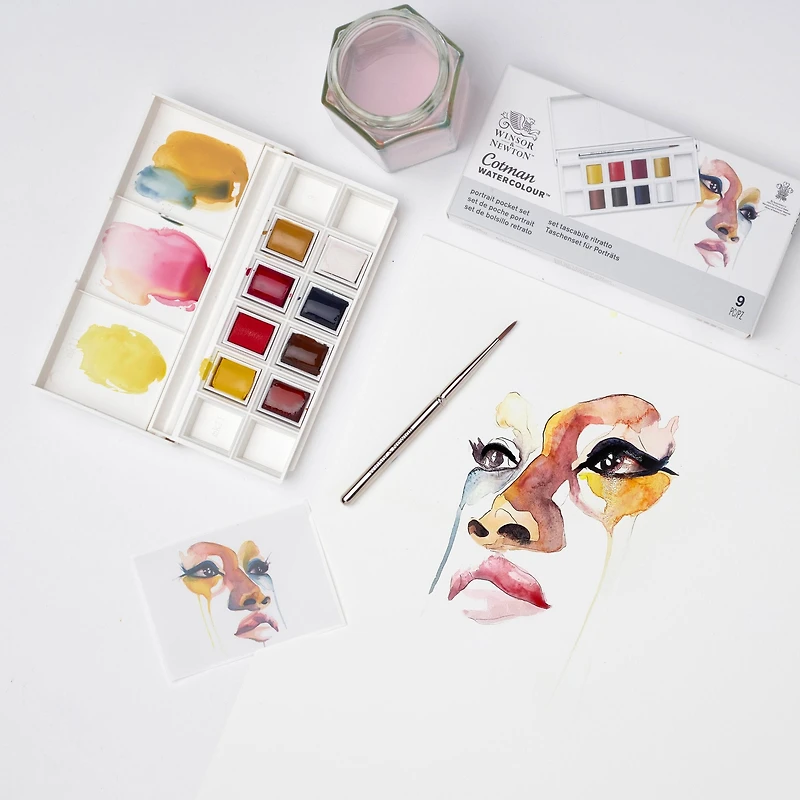 Cotman Watercolour Pocket Set - Portrait