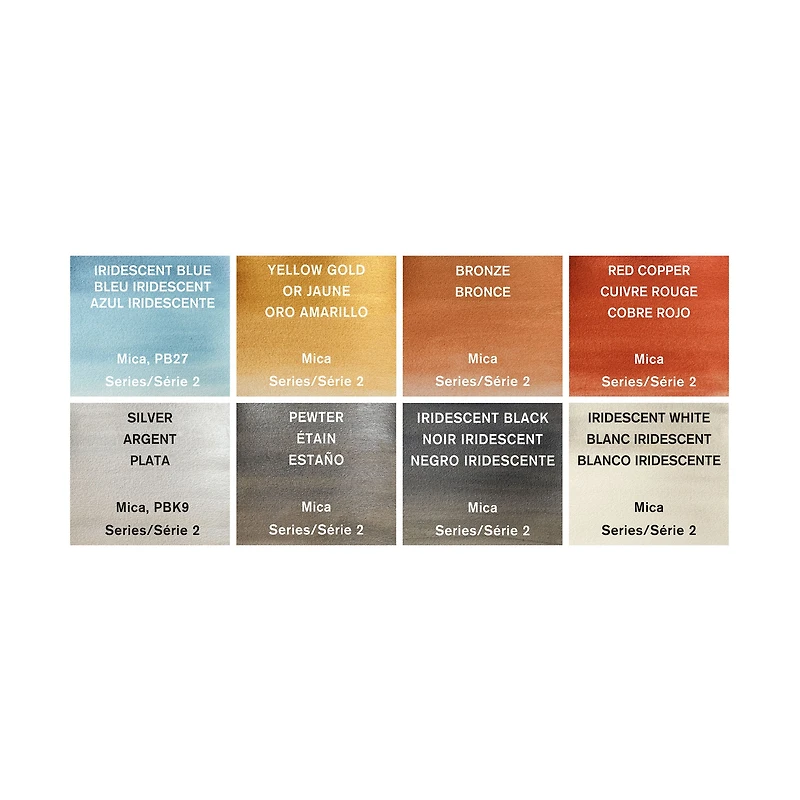 Cotman Metallic Watercolour Pocket Set - 8 Half Pans