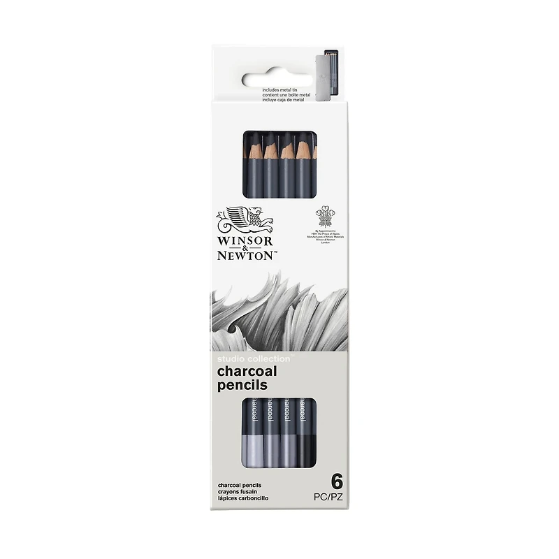 6-Pack Studio Charcoal Pencils