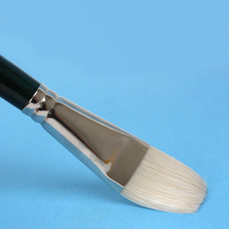 Hog bristles short flat paintbrush