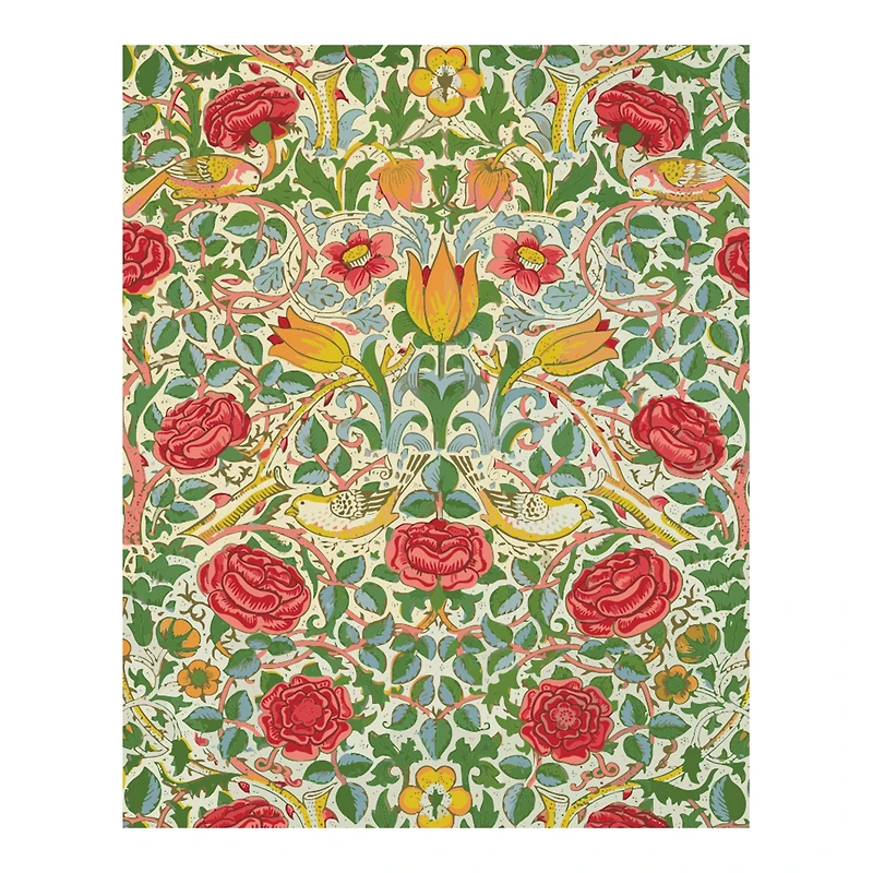 Paint by Numbers Kit - "Pink & Rose, Morris"