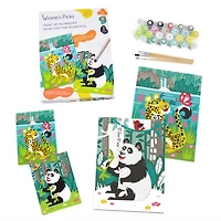 Kids Paint by Number Kit - Panda & Leopard