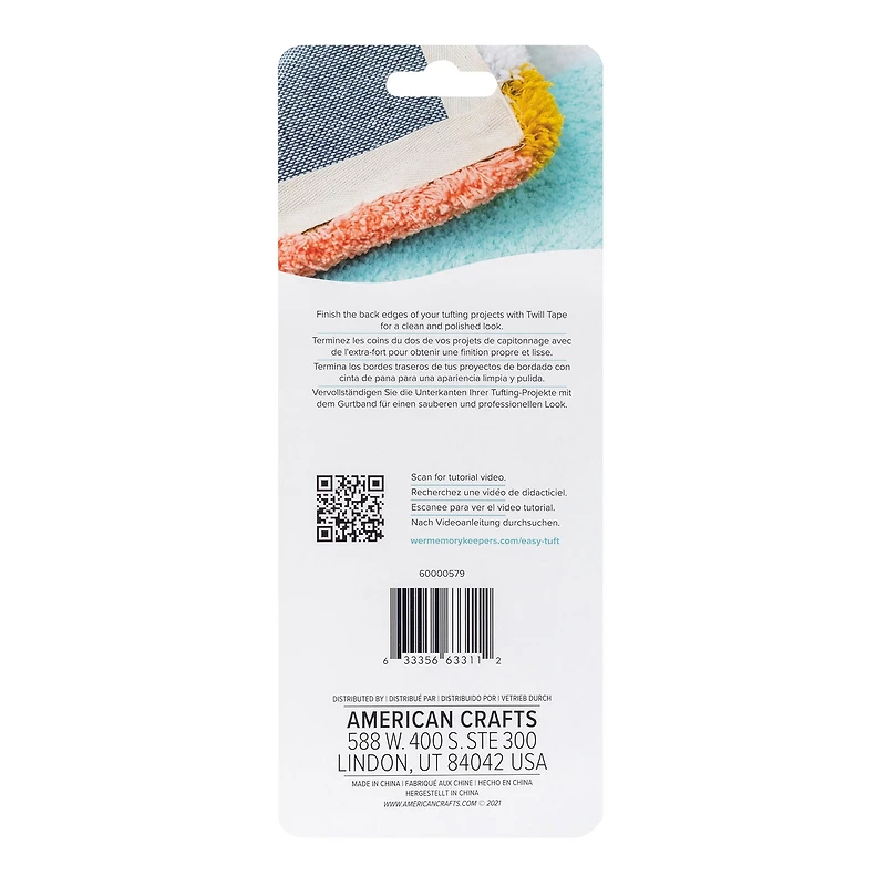Ruban extra-fort pour capitonnage - crème
