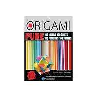 PURE Colour Origami Paper - 100 Sheets, Assorted Colours