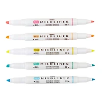 5-Pack Mildliner Creative Markers - Fluorescent