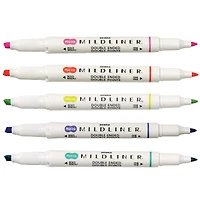 Ens. 5 marqueurs créatifs Mildliner - couleurs rafraichissantes