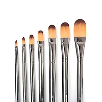 Long handled filbert paintbrush