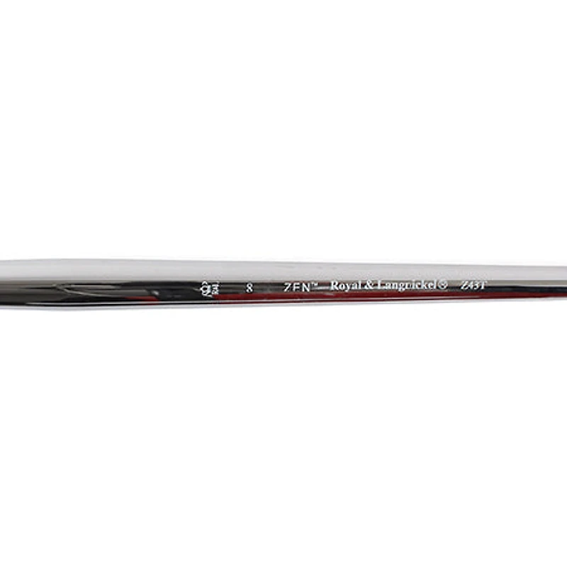 Long handled filbert paintbrush
