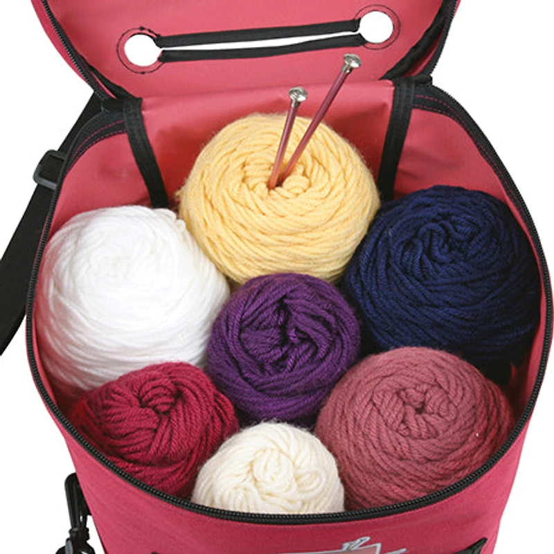 Sac de rangement pour tricot – Framboise