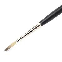 Synthetic hog's hair round paintbrush