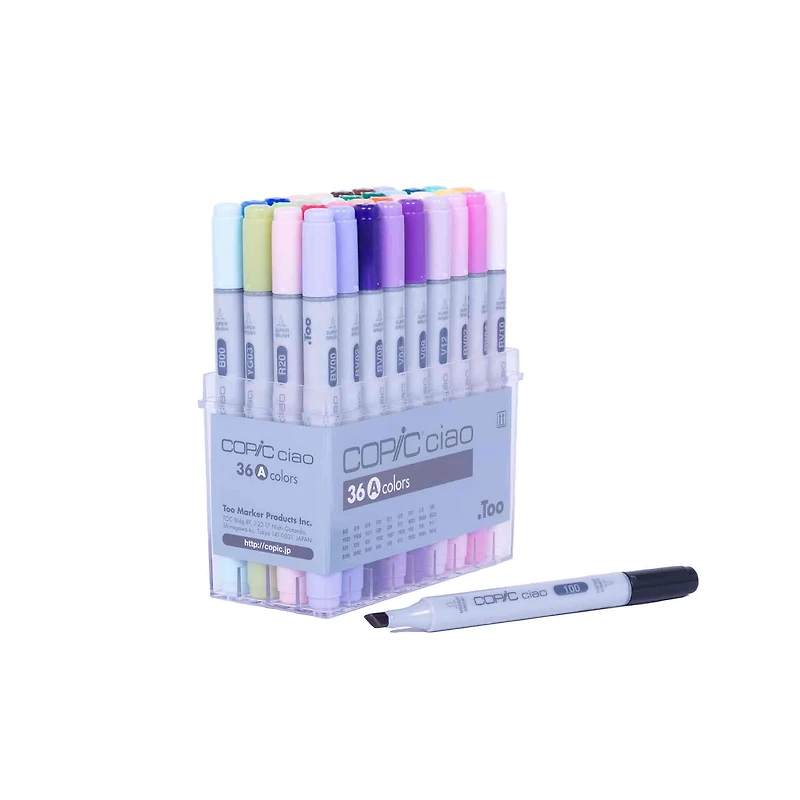 Copic Ciao Markers - Set A, 36 Colours